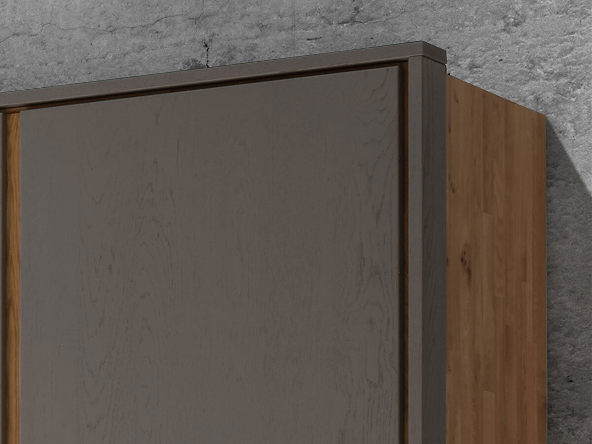 Forestales Alabama Kleiderschrank Wildeiche natür geölt 120 x 216 x 60 cm (2-türig) ohne Passepartout - Gallery 1 Forestales Alabama Kleiderschrank Wildeiche natür geölt 120 x 216 x 60 cm (2-türig) ohne Passepartout