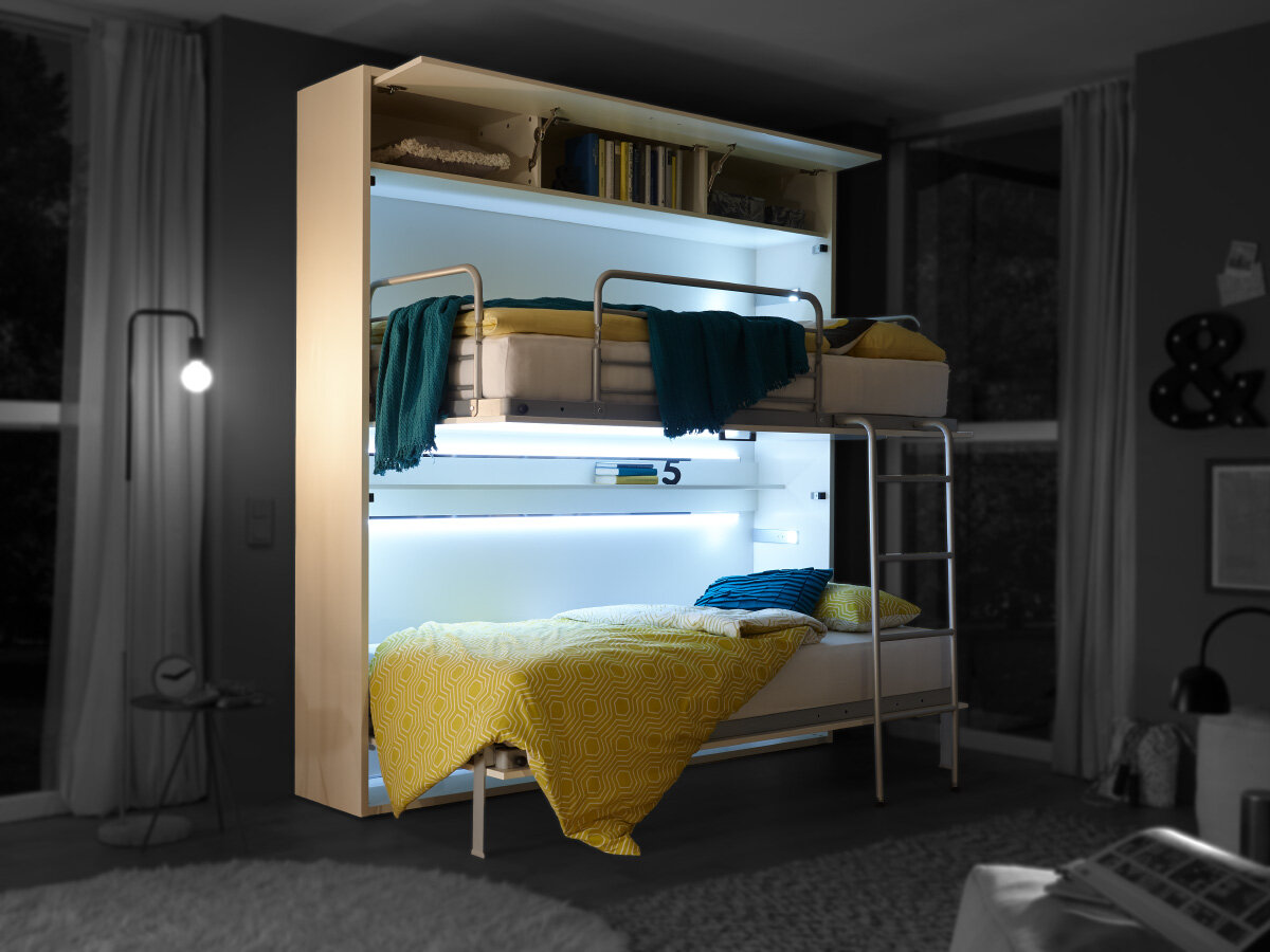 Nehl Schrank-Etagenbett 4485 2-Raum-Wunder