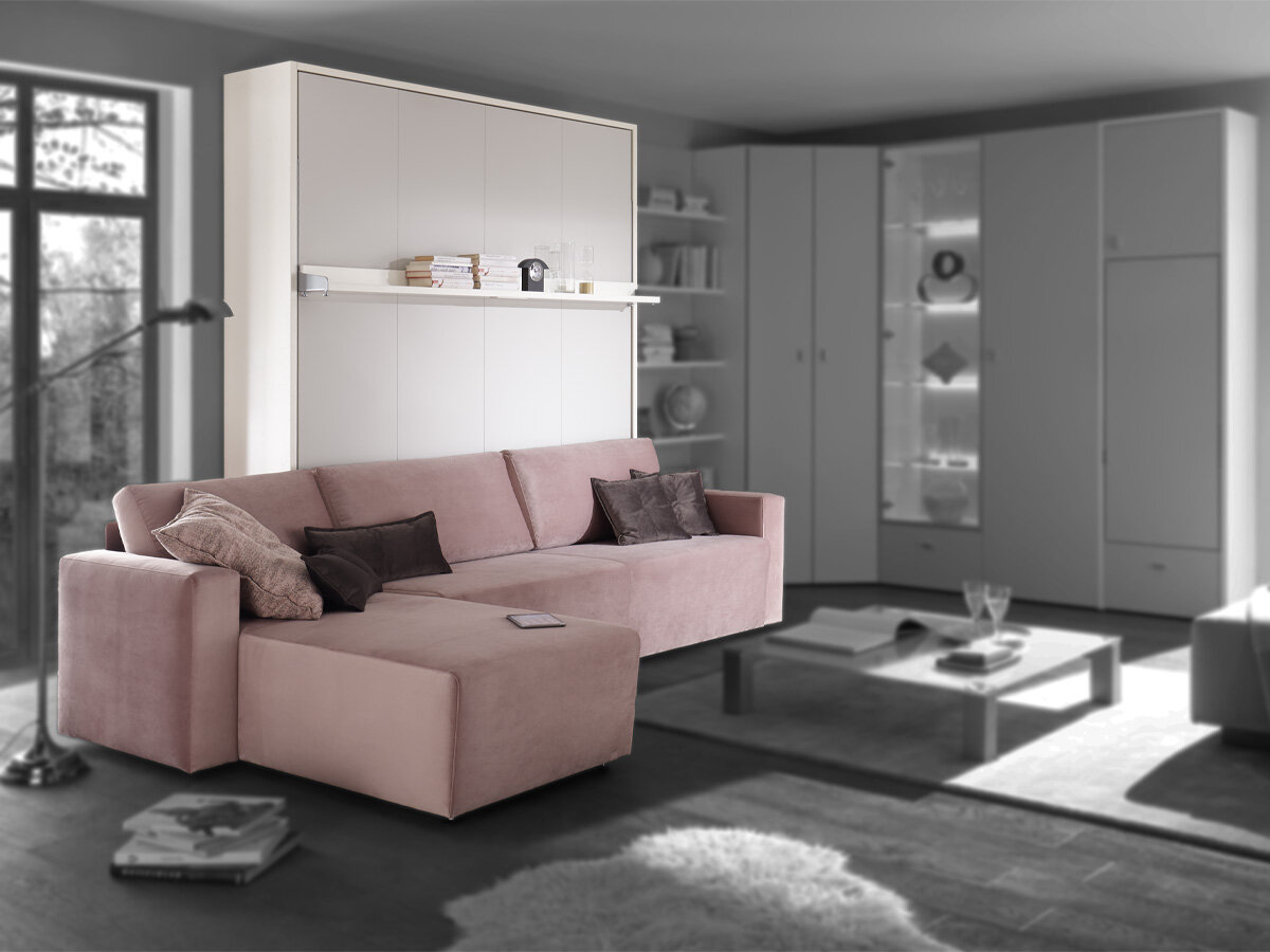 Nehl Schrank-Längsbett mit Sofa 2455.500 2-Raum-Wunder