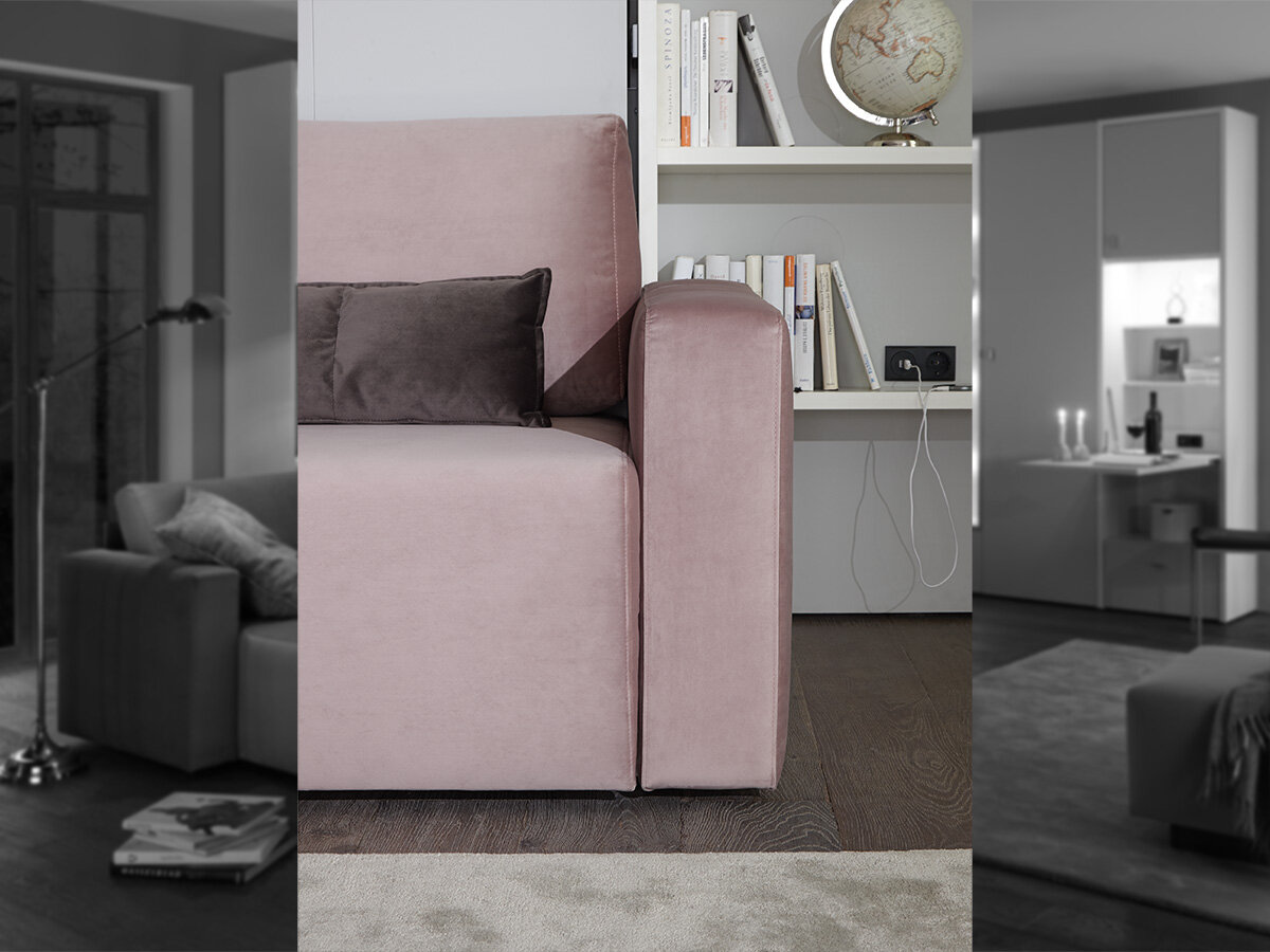 Nehl Schrank-Längsbett mit Sofa 2455.500 2-Raum-Wunder