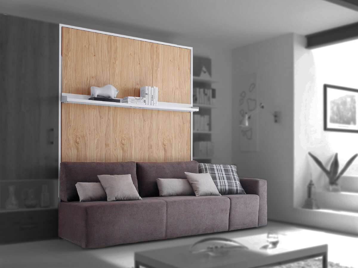 Nehl Schrank-Längsbett mit Sofa 2455.500 2-Raum-Wunder