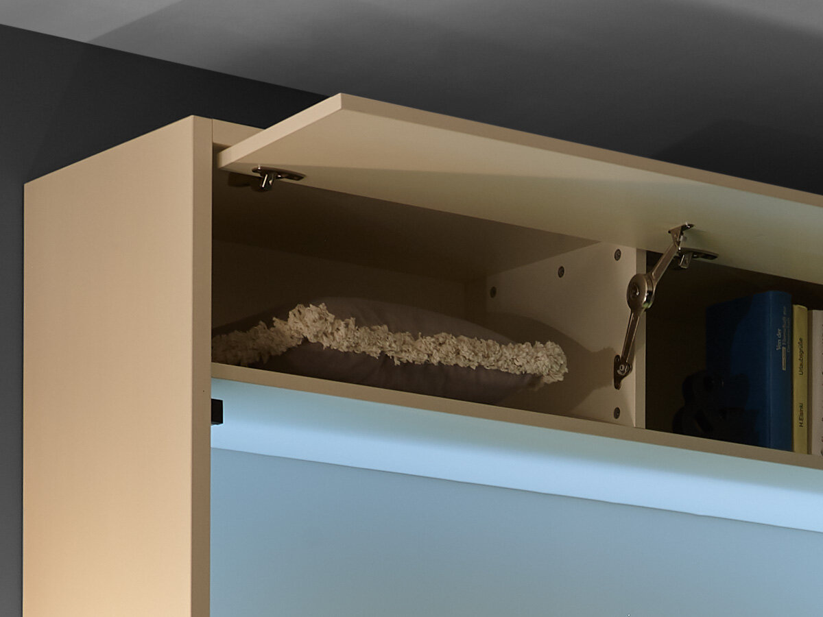 Nehl Schrank-Längsbett mit Tisch 2455 2-Raum-Wunder