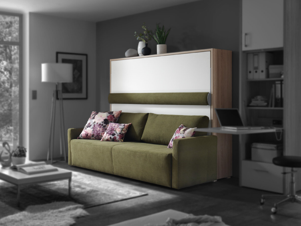 Nehl Schrank-Querbett mit Sofa 4490 2-Raum-Wunder