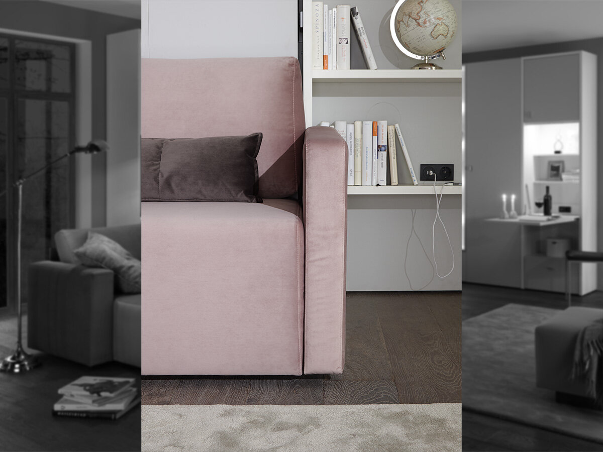 Nehl Schrank-Querbett mit Sofa 4490 2-Raum-Wunder