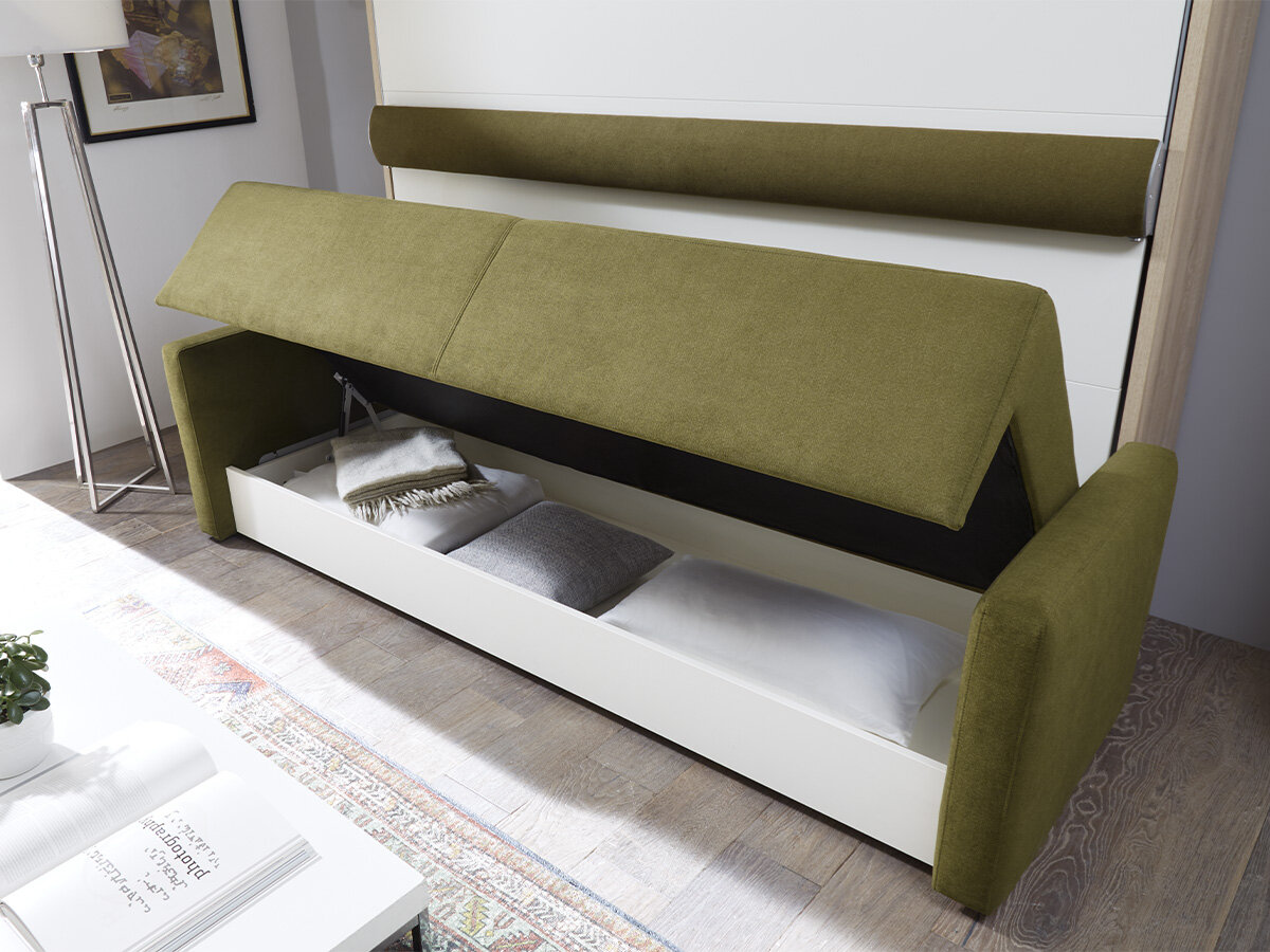 Nehl Schrank-Querbett mit Sofa 4490 2-Raum-Wunder