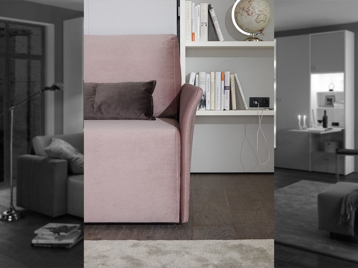 Nehl Schrank-Querbett mit Sofa 4490 2-Raum-Wunder