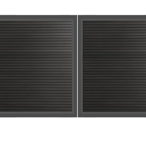 SYSTEM NEO PLATINUM Doppeltor-Set in Anthrazit Breite 3000mm Höhe 1800mm Links Klinke Montageprofil zum Einbetonieren Silber Manuell betrieben SYSTEM NEO PLATINUM Doppeltor-Set in Anthrazit Breite 3000mm Höhe 1800mm Links Klinke Montageprofil zum Einbetonieren Silber Manuell betrieben