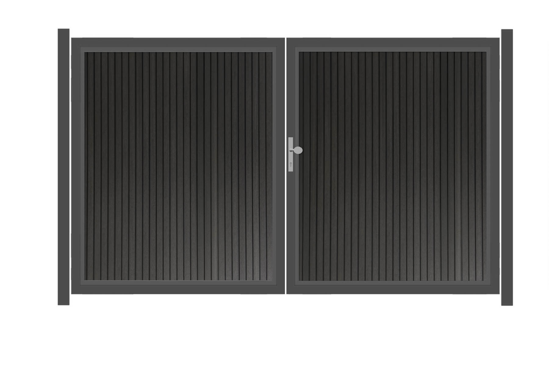 SYSTEM NEO PLATINUM Doppeltor-Set in Anthrazit Breite 3000mm Höhe 1800mm - se... Links Klinke Montageprofil zum Einbetonieren Anthrazit Manuell betrieben SYSTEM NEO PLATINUM Doppeltor-Set in Anthrazit Breite 3000mm Höhe 1800mm - se... Links Klinke Montageprofil zum Einbetonieren Anthrazit Manuell betrieben