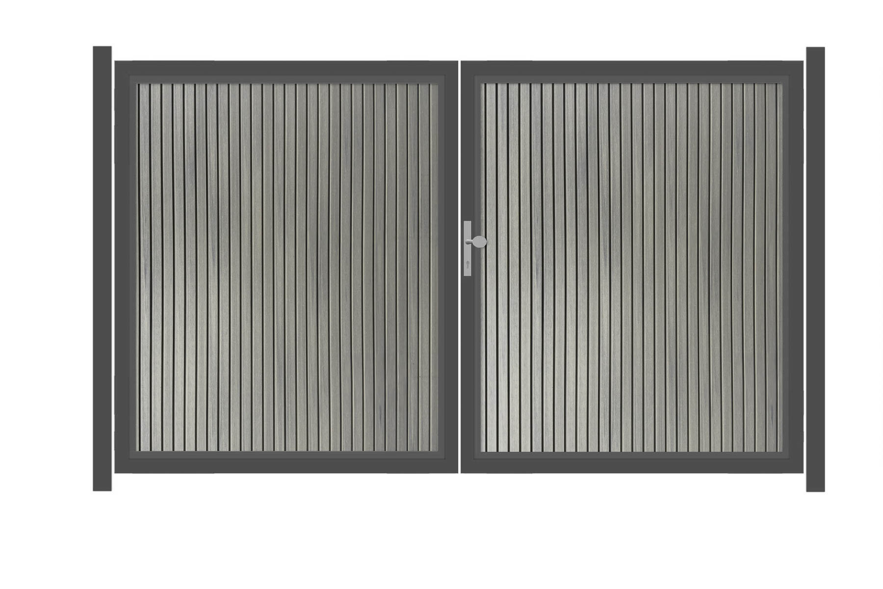 SYSTEM NEO PLATINUM Doppeltor-Set in Taupe Grau Breite 3000mm Höhe 1800mm - s... Links Klinke Montageprofil zum Einbetonieren Anthrazit Manuell betrieben SYSTEM NEO PLATINUM Doppeltor-Set in Taupe Grau Breite 3000mm Höhe 1800mm - s... Links Klinke Montageprofil zum Einbetonieren Anthrazit Manuell betrieben