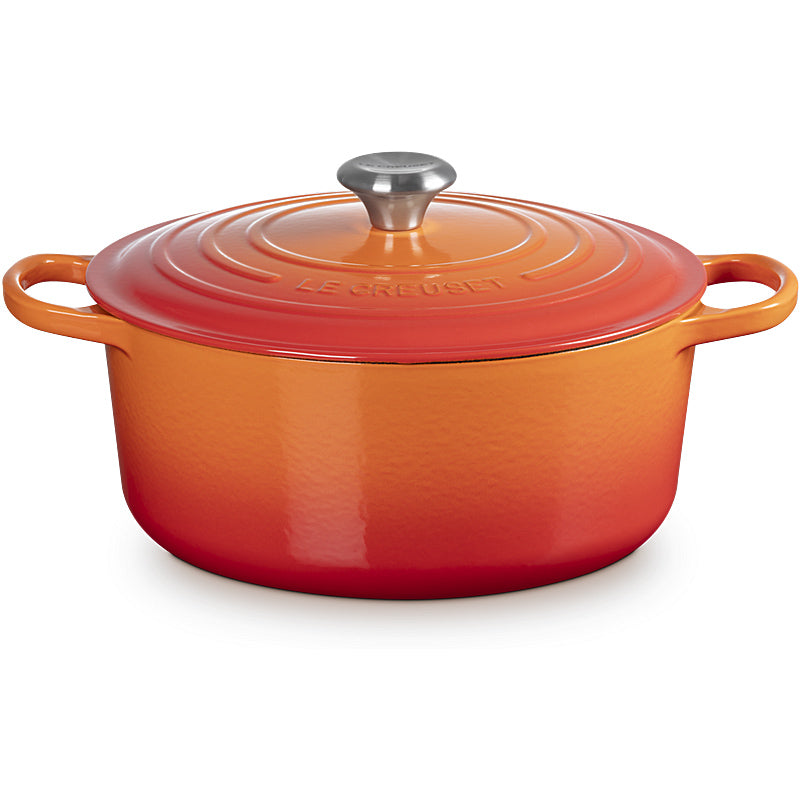 Le Creuset Bräter Signature rund 24 cm Ofenrot Le Creuset Bräter Signature rund 24 cm Ofenrot
