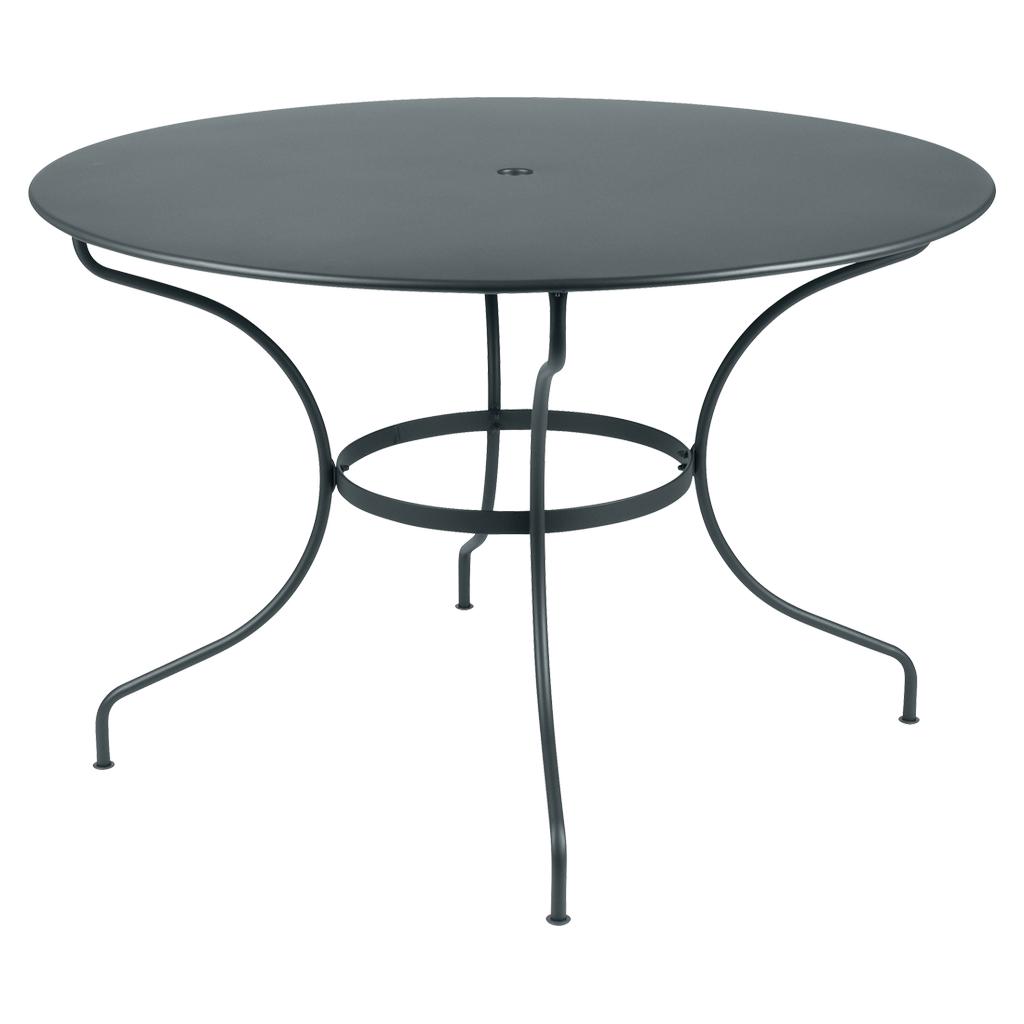 Opéra+ Outdoor-Tisch rund Ø117 cm Gewittergrau