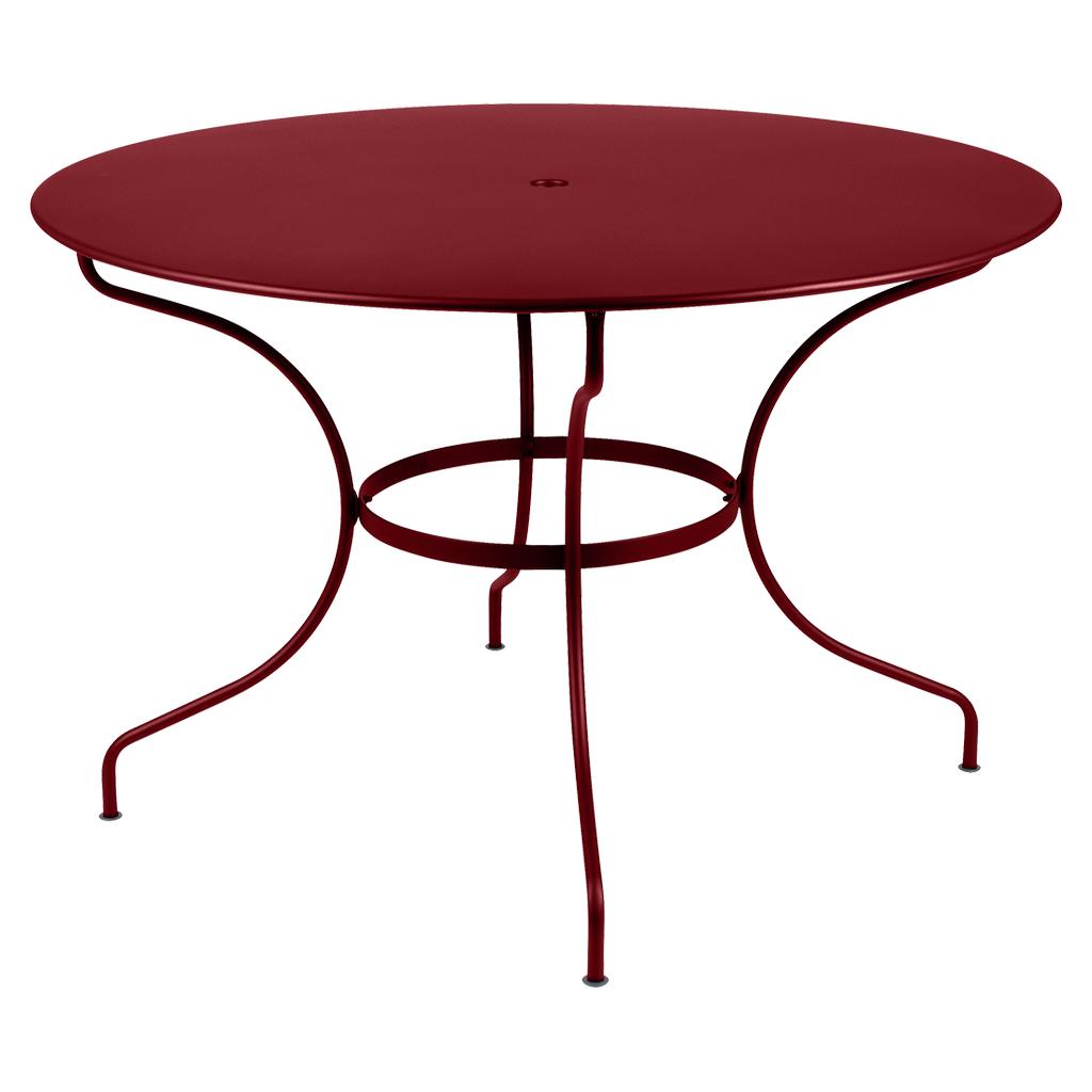 Opéra+ Outdoor-Tisch rund Ø117 cm Chili