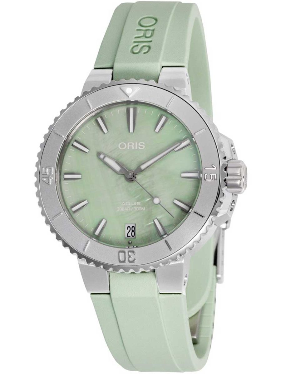 Oris 01 733 7770 4157-07 4 18 67FC Damenuhr Aquis Date Automatik 36,5mm 30ATM
