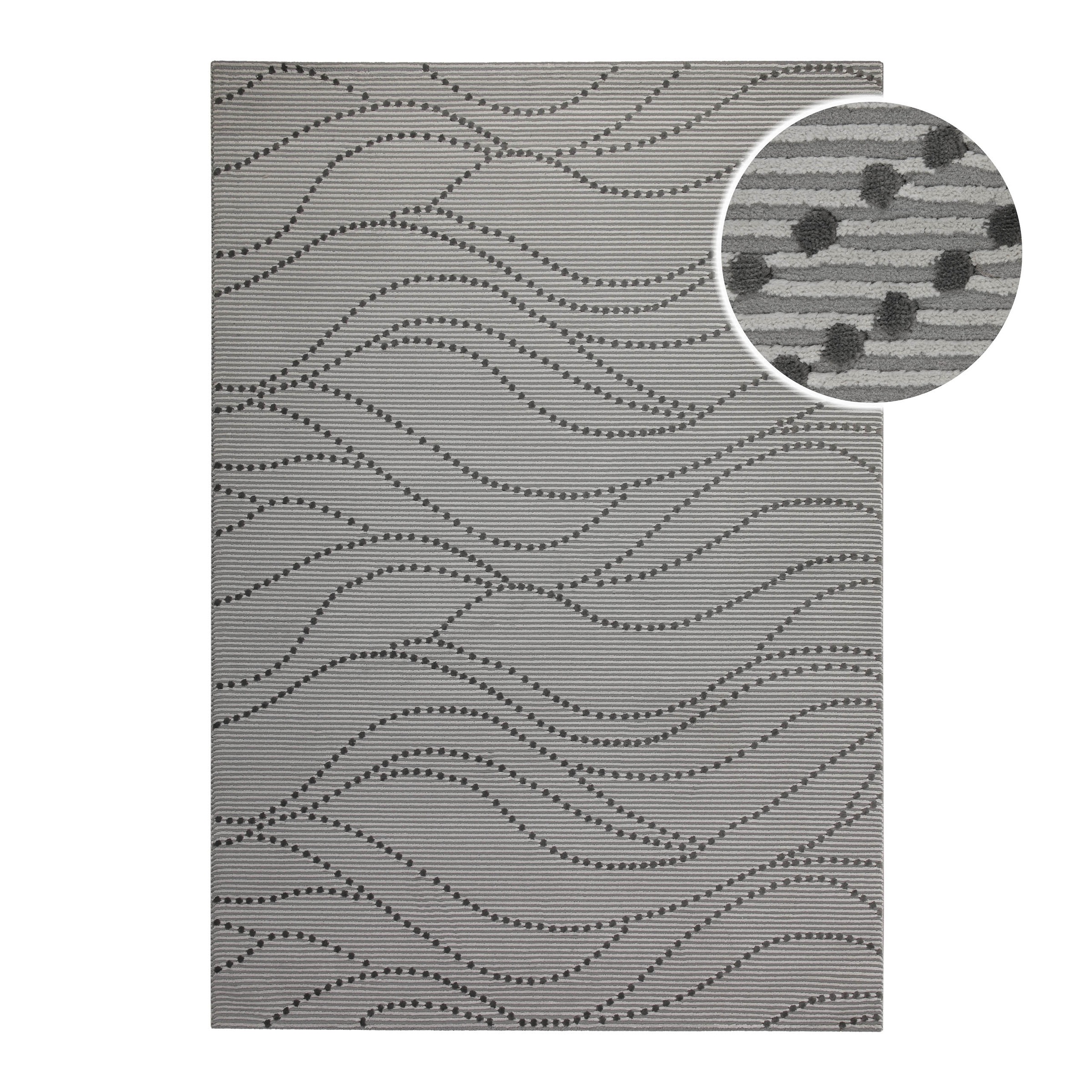OTTO home Teppich "Adlee" rechteckig 12 mm Höhe Kurzflorteppich, gewebt, geometrisch, Wohnzimmer, modern, Punkte - Gallery 4 OTTO home Teppich "Adlee" rechteckig 12 mm Höhe Kurzflorteppich, gewebt, geometrisch, Wohnzimmer, modern, Punkte
