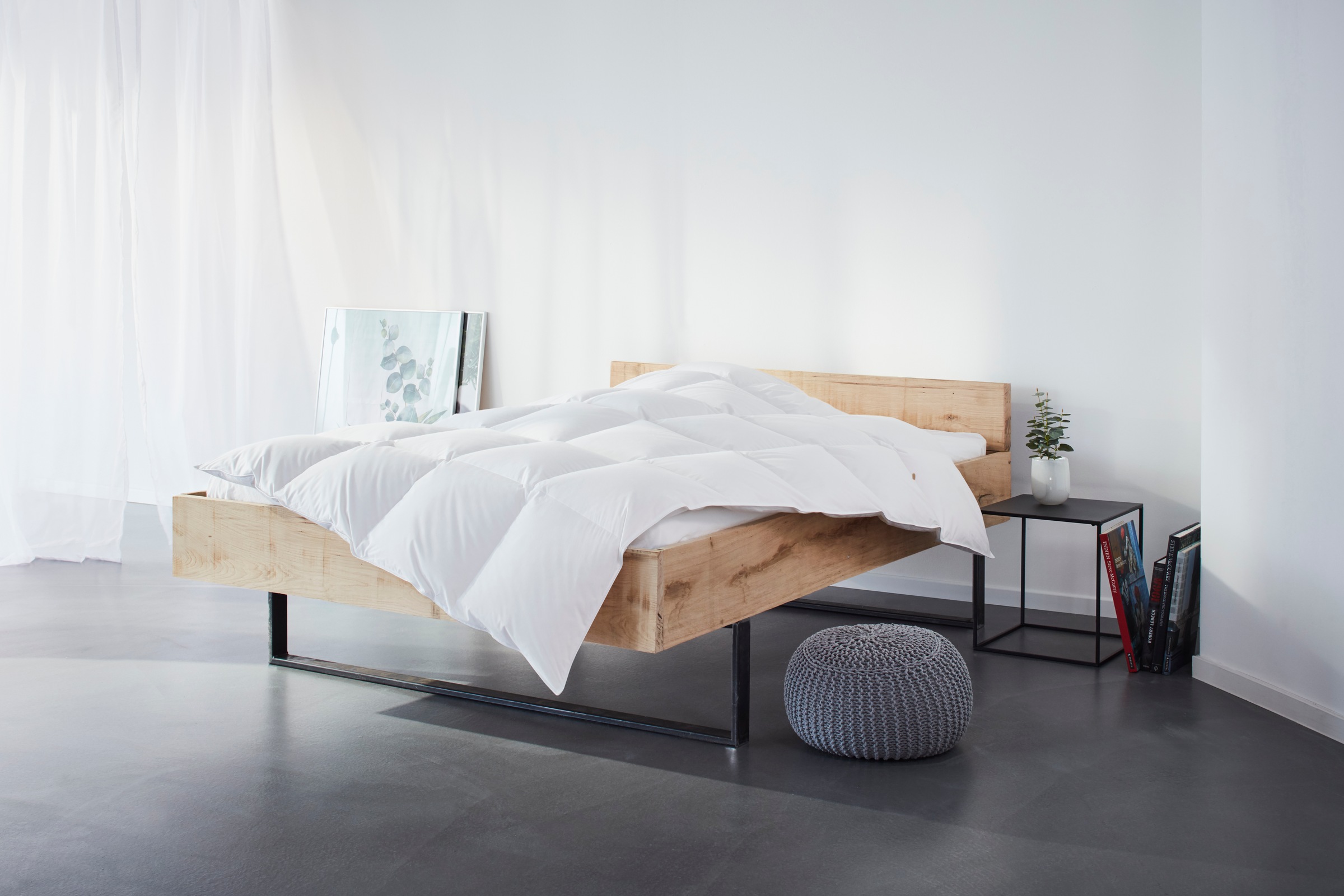 Otto Keller Daunenbettdecke + Kopfkissen "Sandra, Bettwaren-Set in 135x200 oder 155x220 cm, Sommer oder Winter" Bettwaren-Set Made in Germany