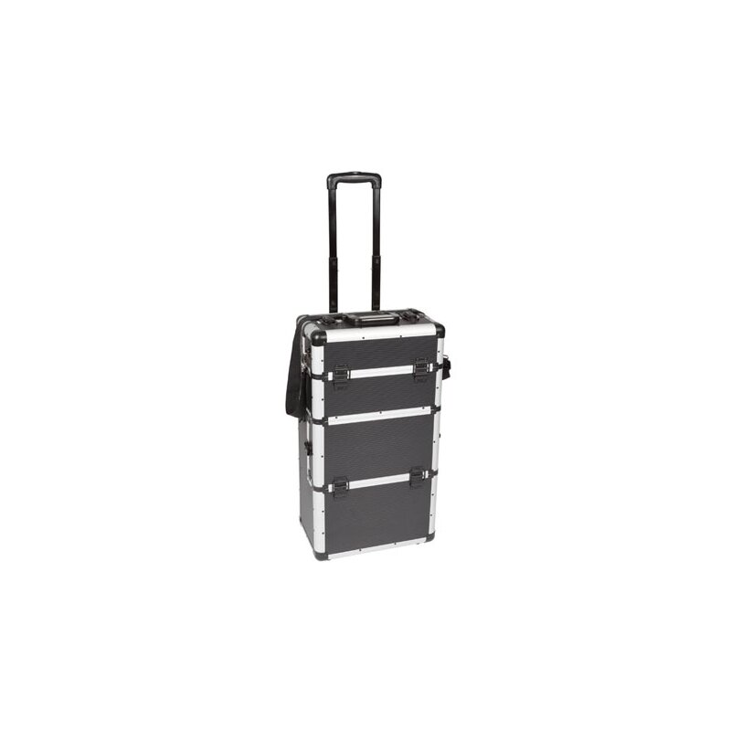 Perel - 1827-CJ - Trolley-Koffer, Aluminium, 370mm x 225mm x 670 mm - schwarz