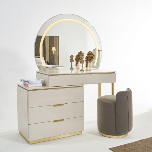 Designer Schminktisch Set mit Konsole Spiegel und Hocker Möbel Sofort Designer Schminktisch Set mit Konsole Spiegel und Hocker Möbel Sofort