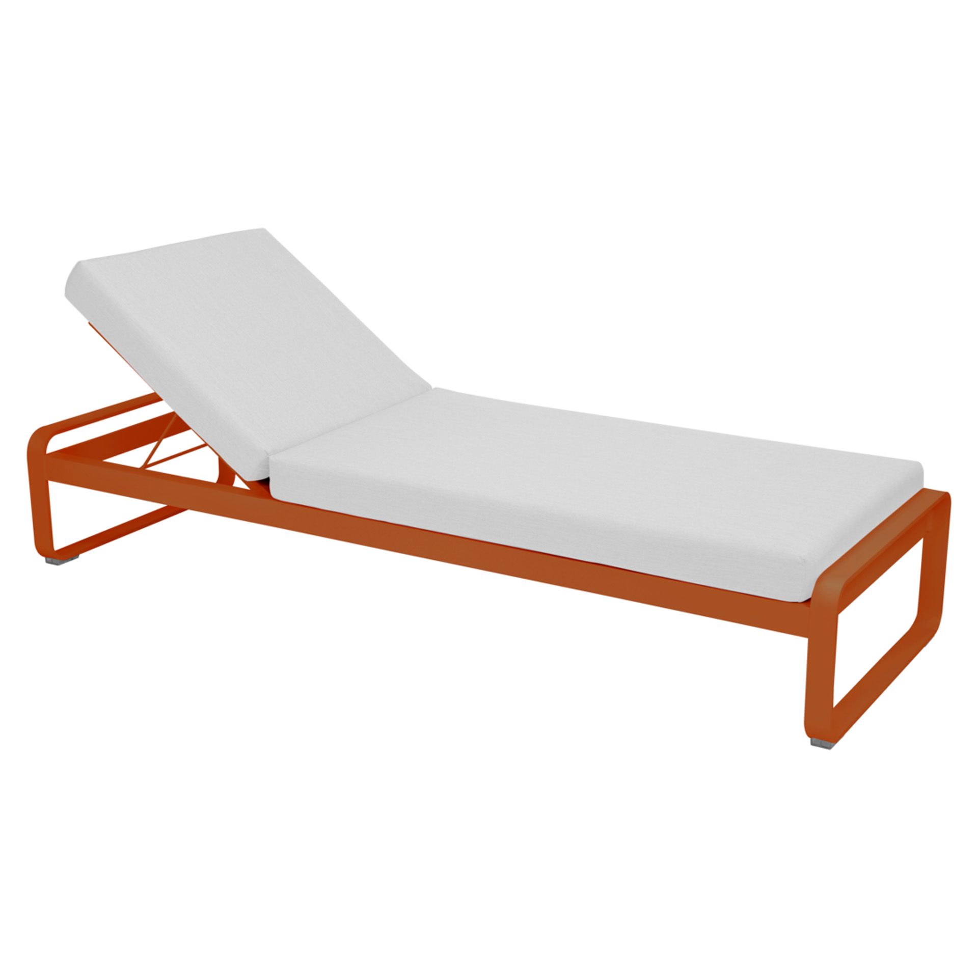 Bellevie Komfort-Sonnenliege E2 Kandierte Orange 81 Grauweiß Bellevie Komfort-Sonnenliege E2 Kandierte Orange 81 Grauweiß