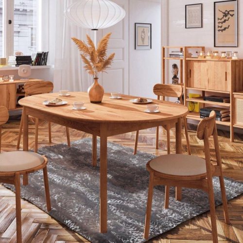 Esstisch Tisch ausziehbar SAGA Buche massiv 140/180x80 cm Esstisch Tisch ausziehbar SAGA Buche massiv 140/180x80 cm
