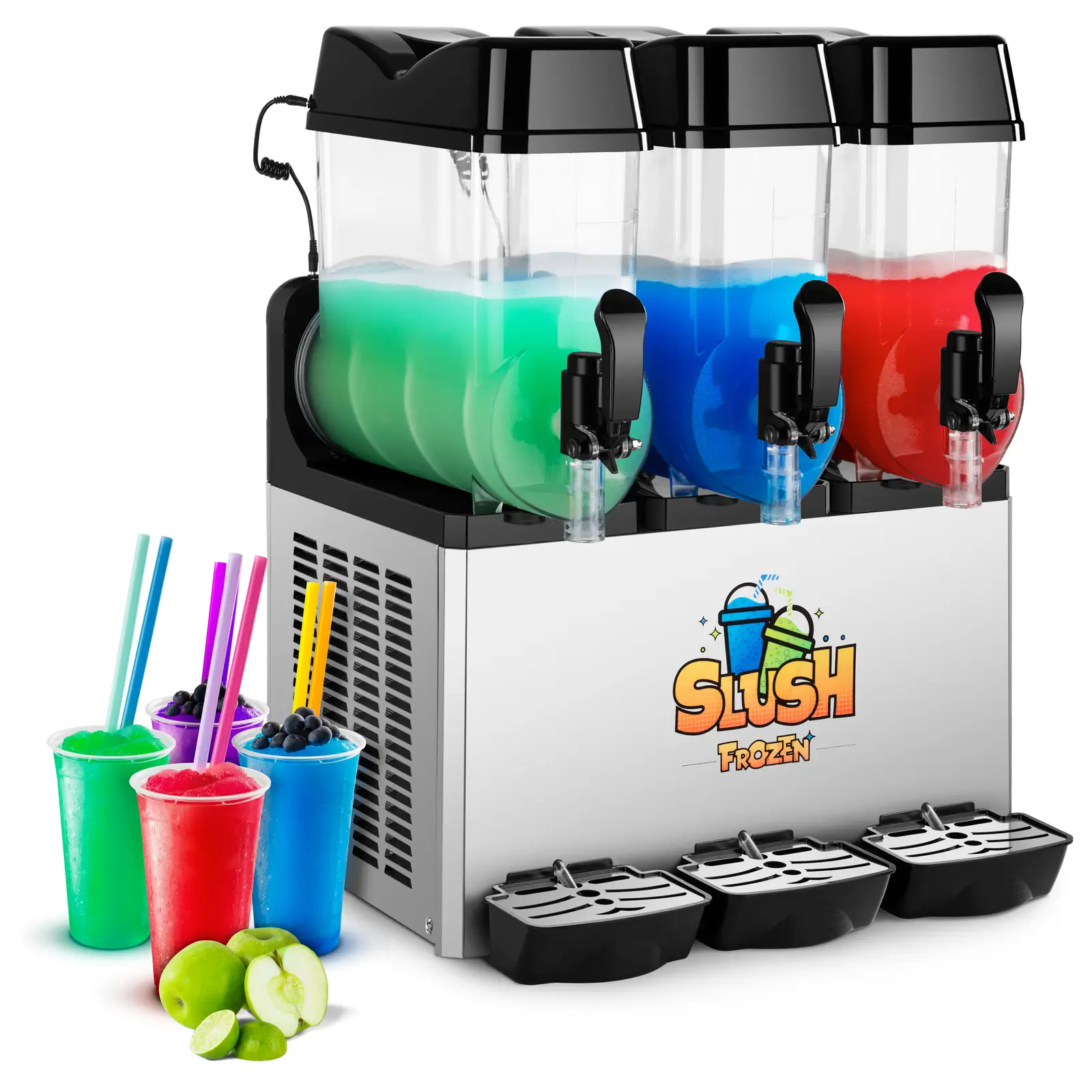 B-Ware Slush-Maschine - 3 x 12 l - Royal Catering B-Ware Slush-Maschine - 3 x 12 l - Royal Catering