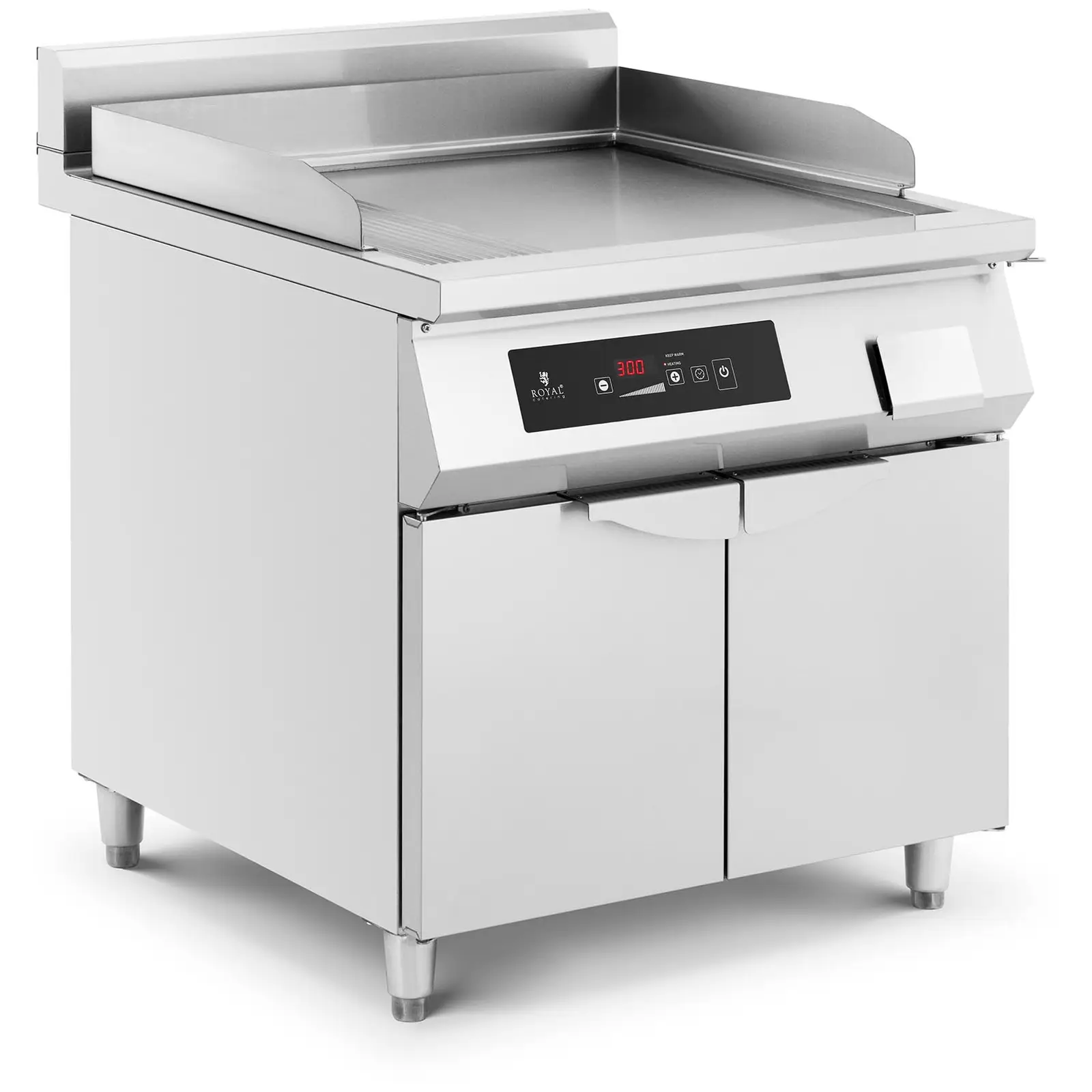 B-Ware Induktionsgrill - 720 x 610 mm - geriffelt und glatt - 10000 W - Royal Catering