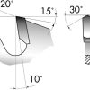 Kreissägeblatt Hw-Dh p. 303X3;2X30-60Z