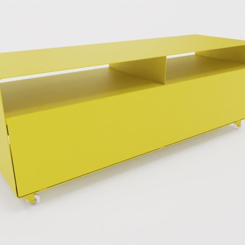 R 109 Sideboard rollbar Transparentrollen Zitronengelb (RAL 1012)