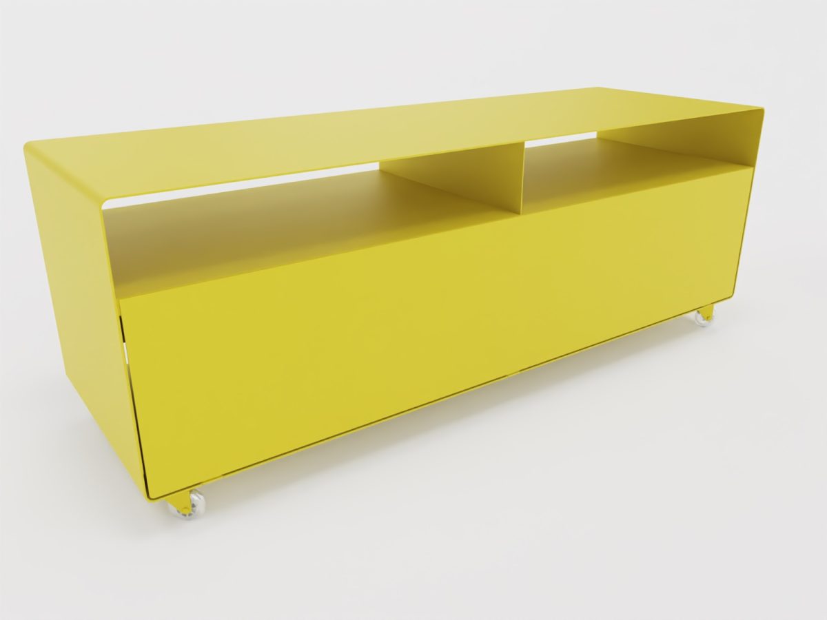 R 109 Sideboard rollbar Transparentrollen Zitronengelb (RAL 1012) R 109 Sideboard rollbar Transparentrollen Zitronengelb (RAL 1012)