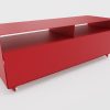 R 109 Sideboard rollbar Transparentrollen Rubinrot (RAL 3003)