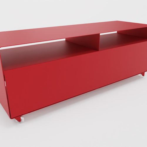 R 109 Sideboard rollbar Transparentrollen Rubinrot (RAL 3003)