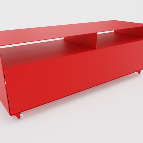 R 109 Sideboard rollbar Transparentrollen Verkehrsrot (RAL 3020)