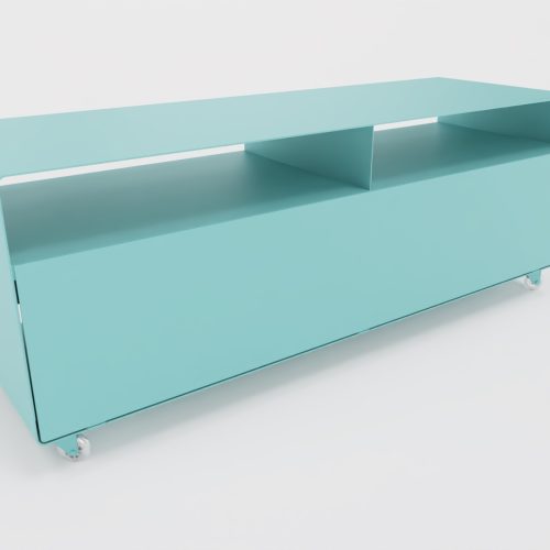 R 109 Sideboard rollbar Transparentrollen Pastelltürkis (RAL 6034)