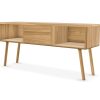 rast Sideboard Aristeo Massivholz Eiche natur mit einem Schubfach in Mitte