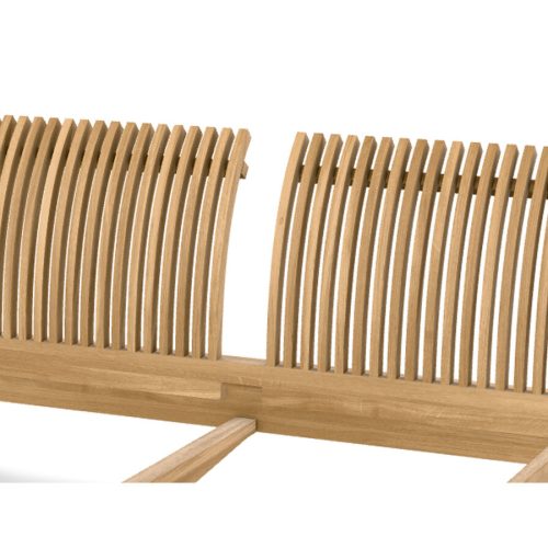 rast Kopfteil Alpha 140 cm Alpha C (gebogen) Nussbaum natur