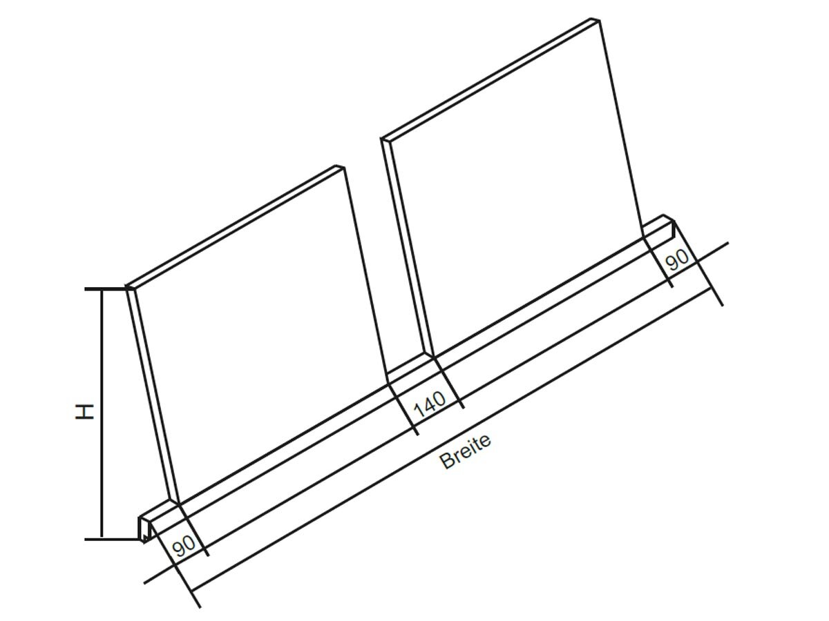 rast Kopfteil Beta 140 cm Beta C (gebogen) Nussbaum natur