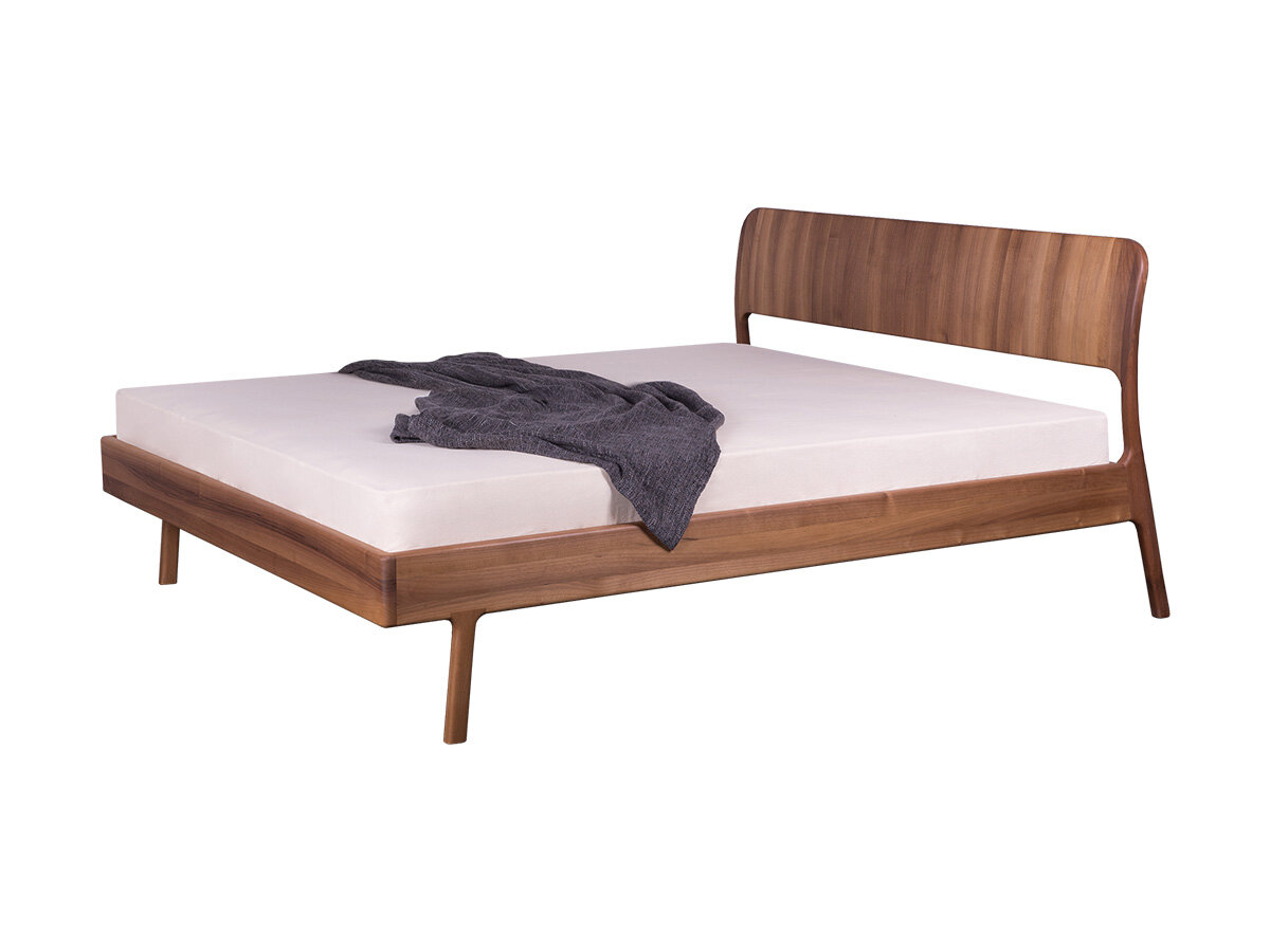rast Massivholzbett Aristeo 90 x 190 cm Kernbuche natur