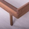 rast Massivholzbett Luka 90 x 190 cm Schwarz-gebeizte Buche