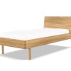 rast Massivholzbett Luka 90 x 190 cm Schwarz-gebeizte Buche