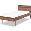 rast Massivholzbett Luka 90 x 190 cm Schwarz-gebeizte Buche