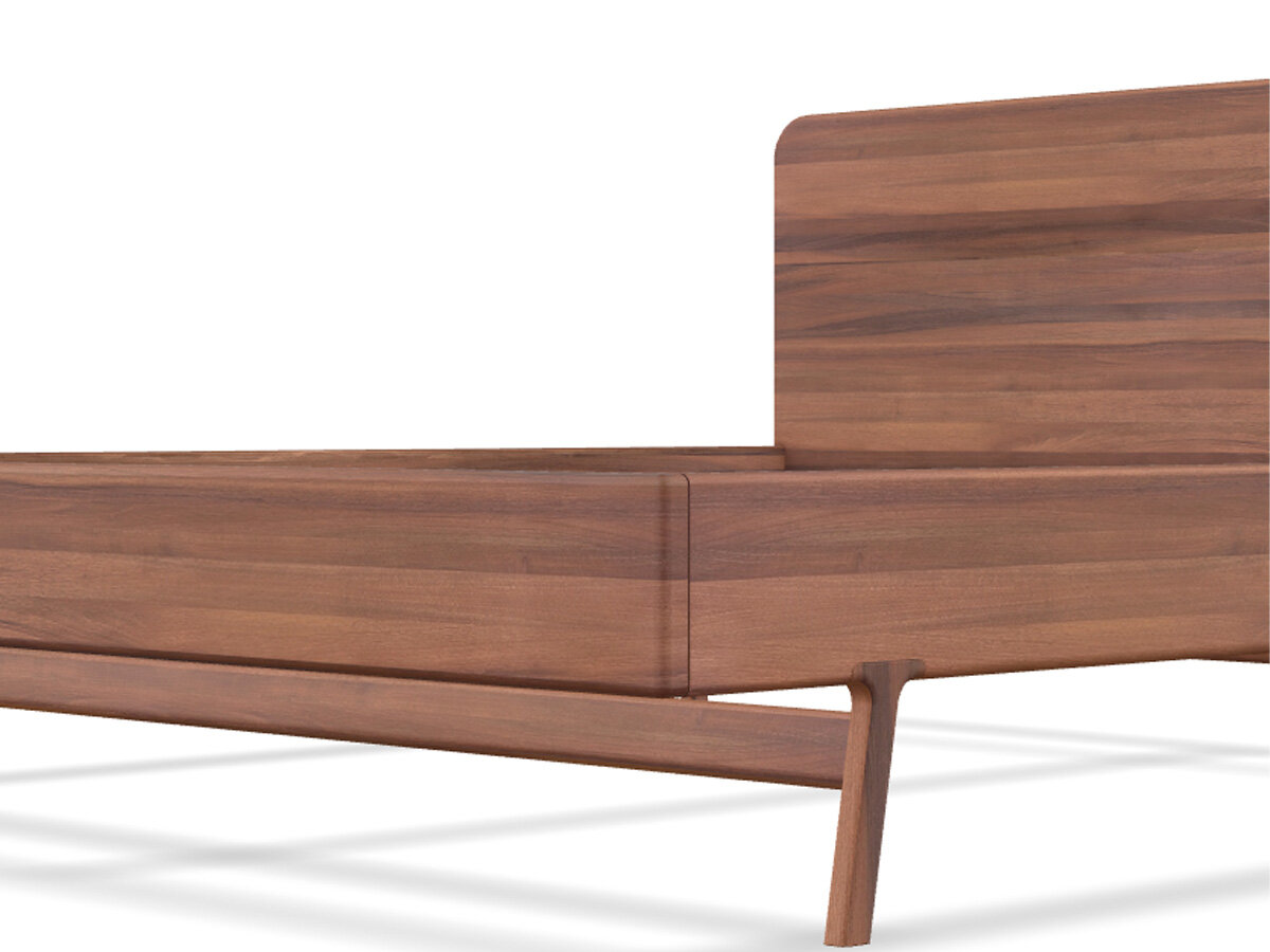 rast Massivholzbett Marko 200 x 220 cm Kirsche natur