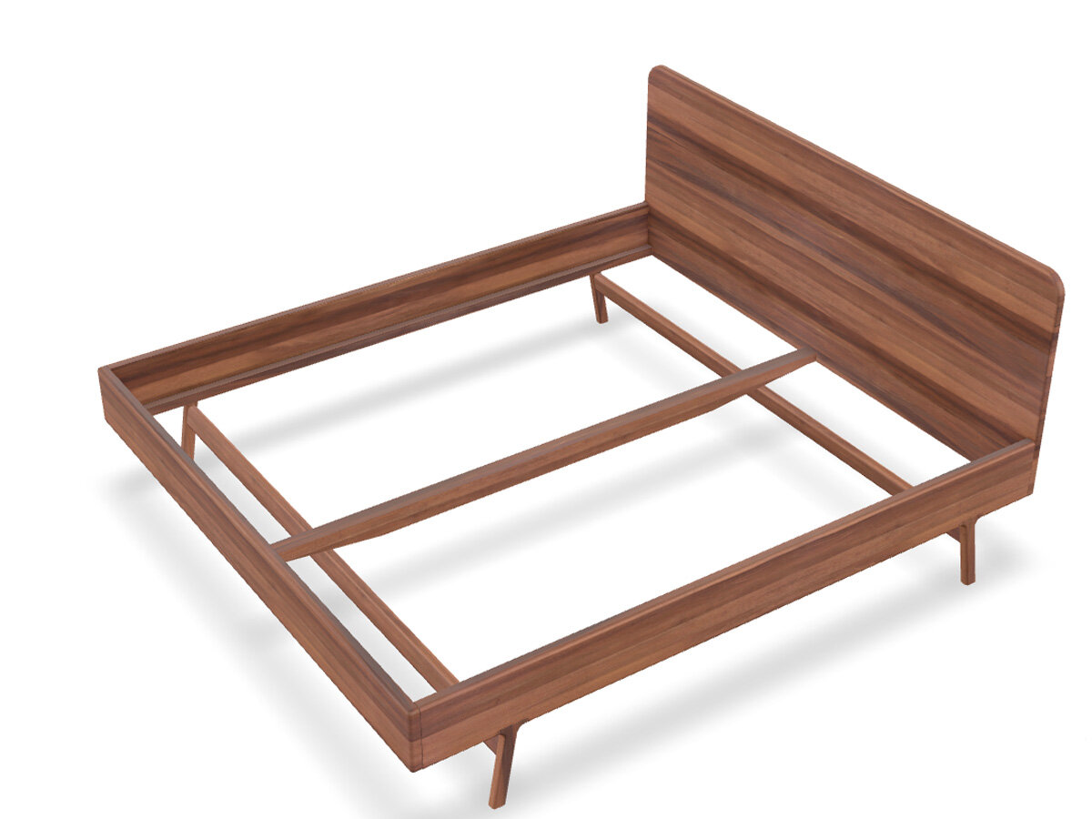 rast Massivholzbett Marko 200 x 220 cm Kirsche natur