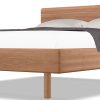 rast Massivholzbett Maseo 90 x 190 cm Nuss-gebeizte Buche