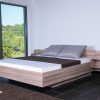 rast Massivholzbett Ravenna 90 x 190 cm Kirsche natur