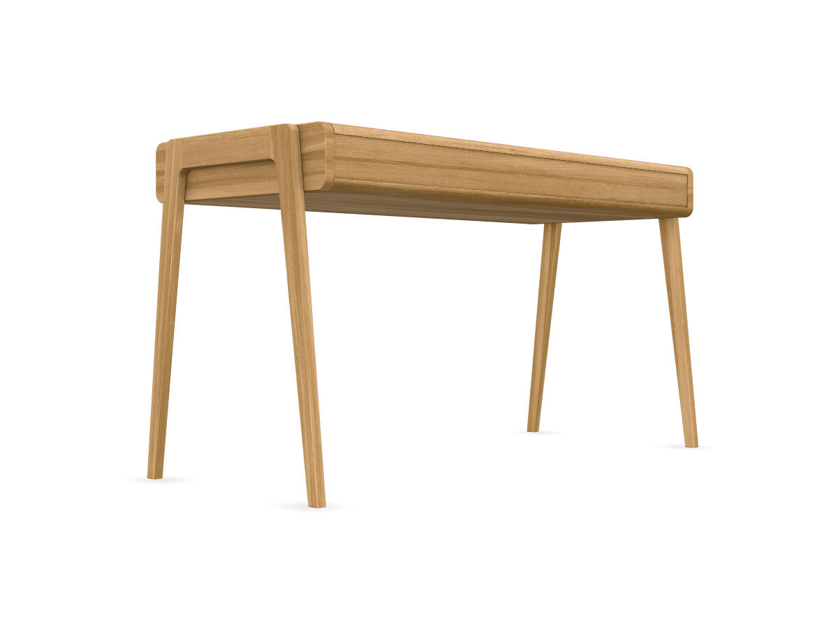 rast Schreibtisch Catania Esche natur 120 cm zwei Ablagefächer