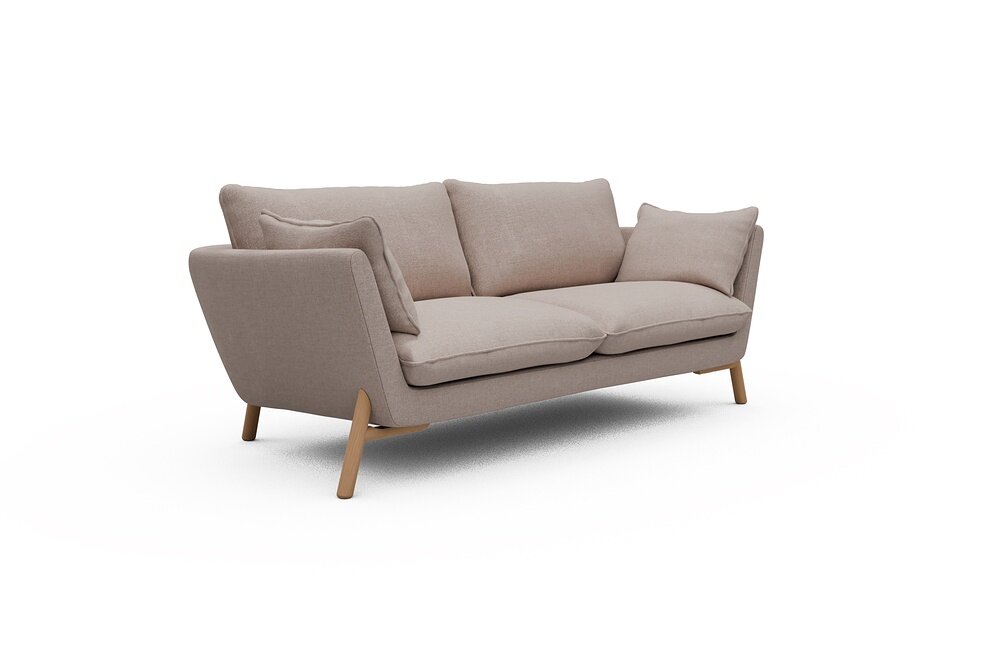 ScandinavianUpholstery Sofa Hasle K260 PK1 300 Sand Weda Oak, Lacquered 2-Sitzer (fest) - Gallery 1 ScandinavianUpholstery Sofa Hasle K260 PK1 300 Sand Weda Oak, Lacquered 2-Sitzer (fest)