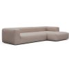 ScandinavianUpholstery Sofa Kornum mit Chaise PK1 300 Sand Weda Armlehne links; Chaise rechts