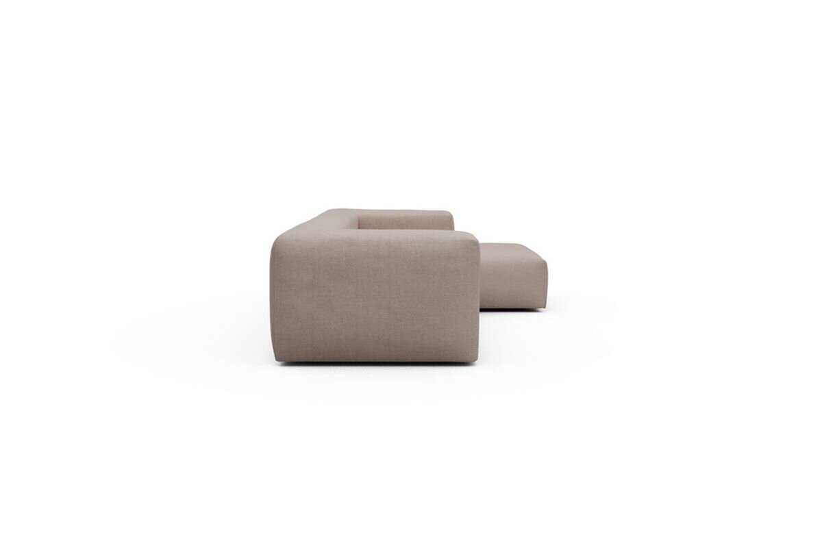 ScandinavianUpholstery Sofa Kornum mit Chaise PK1 300 Sand Weda Armlehne links; Chaise rechts