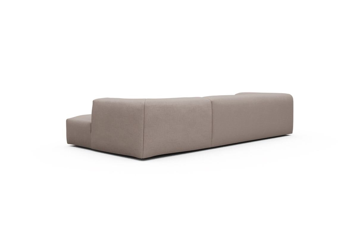 ScandinavianUpholstery Sofa Kornum mit Chaise PK1 300 Sand Weda Armlehne links; Chaise rechts