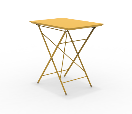 STEP - Faltbarer Gartentisch 70x50 cm curry
