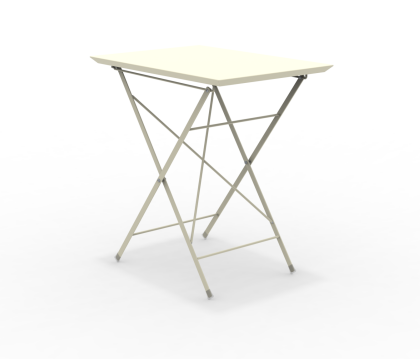 STEP - Faltbarer Gartentisch 70x50 cm ivory